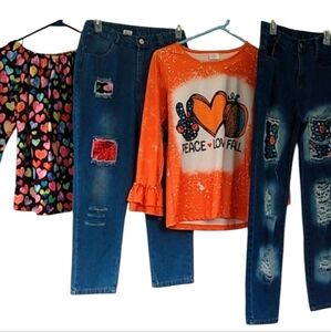 Bundle of clothes size 5X juniors .